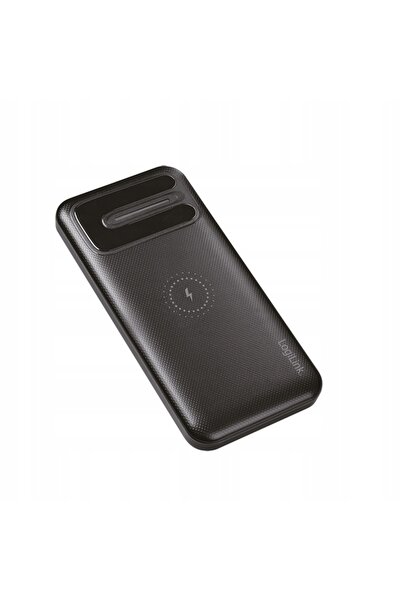 LogiLink POWERBANK 8000 mAh Încărcare rapidă QI 2.1A USB-C 2xUSB-A Negru LED