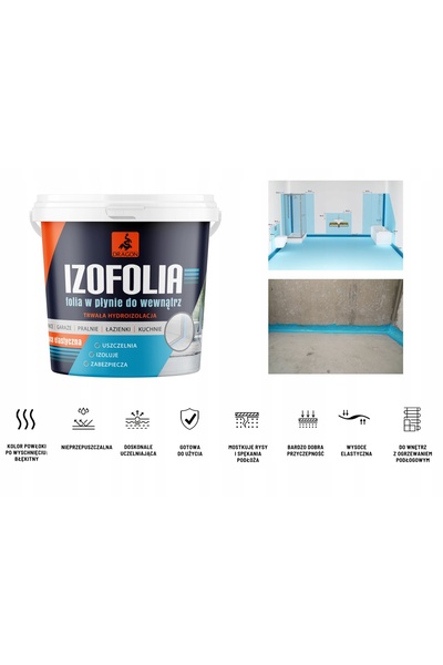 Dragon IZOFOLIA FILM LICHID INTERIOR 4.5kg IMPERMEABILIZARE DURABILĂ