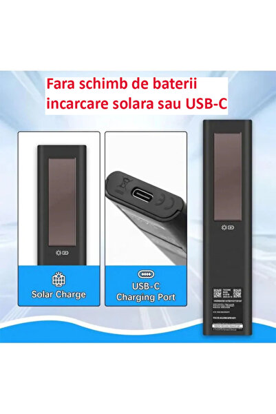 KNTECH BN59-01426A Telecomanda cu 21 taste pentru BU8000 Smart Hospitality TV cu taste rapide pentru Netflix, Samsung TV+, Hotel 4K IR + Bluetooth incarcare solara modele 2021-2022