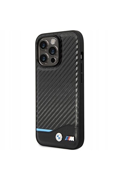NO BRAND Husă rigidă BMW pentru iPhone 13 Pro Max 6.7, piele carbon BMHCP13X2...