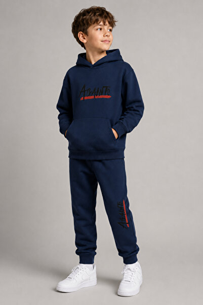 han elegant Hooded Agaınts Letter Printed 2-Thread Seasonal Unisex Children's...