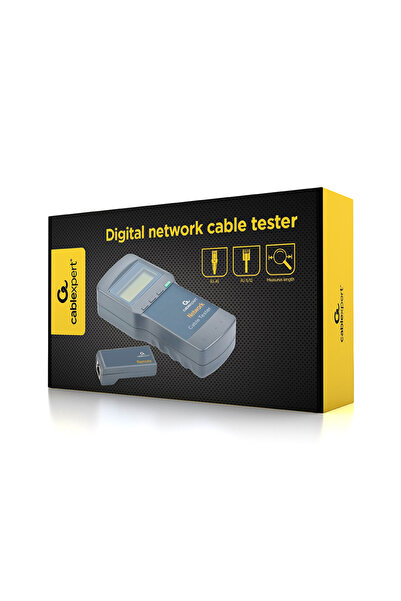 Gembird Tester digital de cabluri LAN RJ-45 RJ-11 RG-58 ecranat CAT 5E 6E