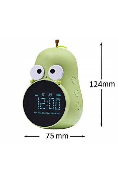 ecolight Ceas cu alarmă MARY'S, verde pară, USB
