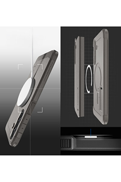 Spigen Husă pentru Galaxy S25 FE, Tough Armor Mag, compatibilă MagSafe, blind...