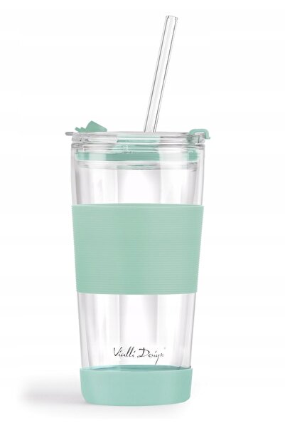 Vialli Design VIALLI Cană termică de sticlă cu perete dublu pentru cafea 600