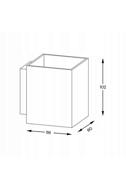 Zuma Line Aplică de perete SOLA WL SQUARE 91063-N + GRATUIT