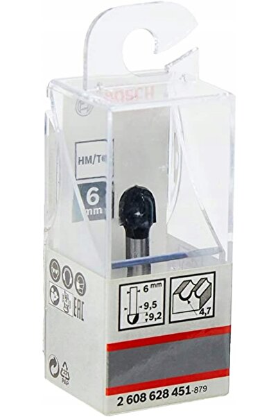 Bosch Freză cu canelură în U, tijă de 4.7mm, 6mm