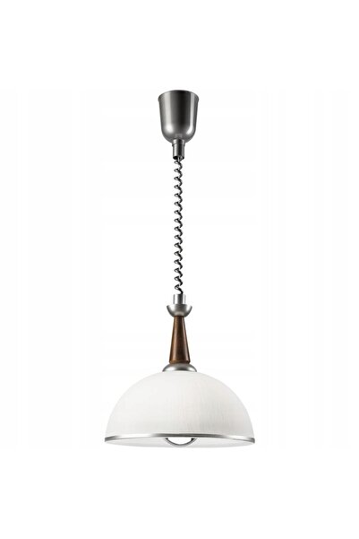 NO BRAND Lampă suspendată ZWIS LAMKUR CHIARA 50096 ARGINTIU LEMN RUSTIC