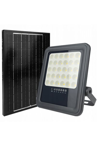 ecolight Proiector LED, halogen 100W, panou solar, senzor crepuscular, cu tel...