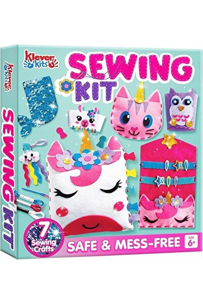 NO BRAND Set de cusut DIY pentru copii cu vârste între 6 și 10 ani - Unicorn ...