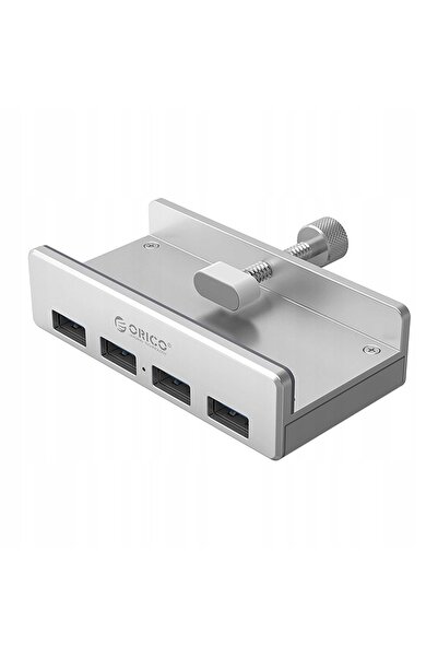 Orico Splitter Hub MH4PU cu clemă de birou pentru monitor 4x USB-A - Argintiu