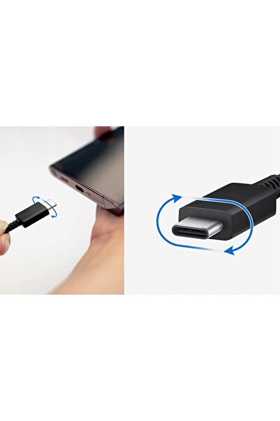 NO BRAND ORIGINAL Samsung EP-T4511XBE Încărcător de perete USB-C PD de 45W + ...