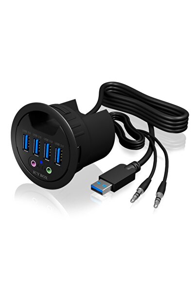 NO BRAND Hub USB ICY BOX HUB USB 3.0 - 4x USB (audio, montare pe birou)