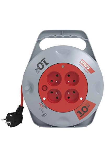 Emoshayoga Prelungitor PVC 10m 4 prize 230V 3x1mm² 10A 2300W EMOS P19410N