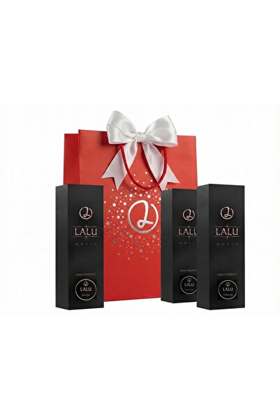 NO BRAND Set cadou LALU WORLD: 3 difuzoare de parfum + o geantă frumoasă pent...