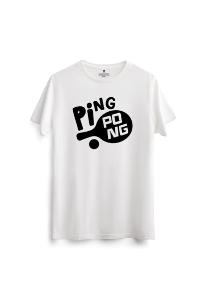 hakuof Cotton Table Tennis Printed T-Shirt Table Tennis