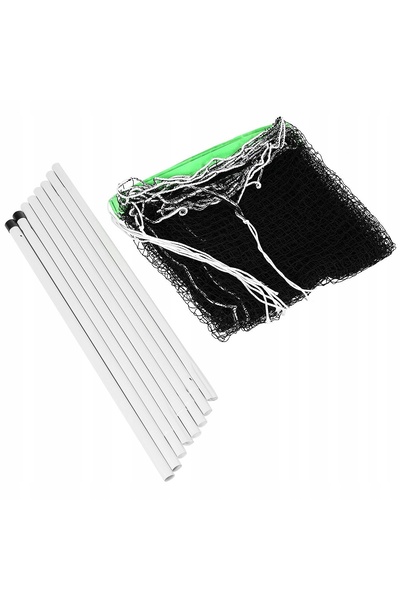 Enero Set de badminton și volei, plasă solidă și stâlpi pentru distracție în ...
