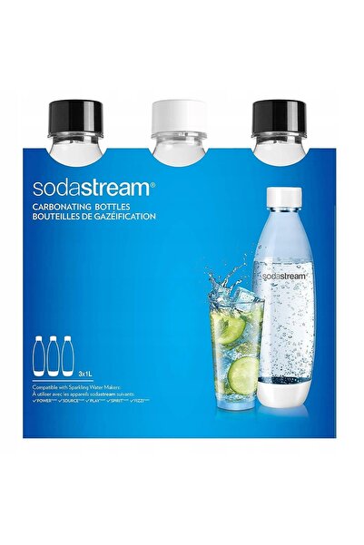 sodastream 3 BUCĂȚI STICLĂ NEGRE 1L FUSE PENTRU DESALINIZATOR DE APĂ SATEURATOR