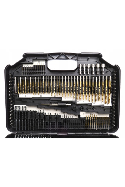 Falon Tech Set de burghie de 246 de piese, set de burghie pentru găuri