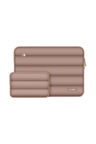Tech-Protect Husă pufoasă pentru laptop de 13-14 inci + Husă pentru accesorii...