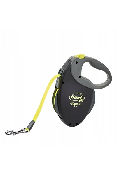 NO BRAND Lesă automată FLEXI GIANT NEON tape L 8m