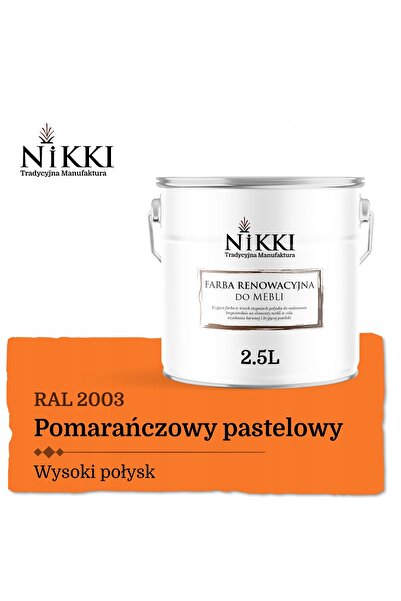 NO BRAND Vopsea pentru dulapuri de bucătărie portocaliu pastel RAL2003 lucios...