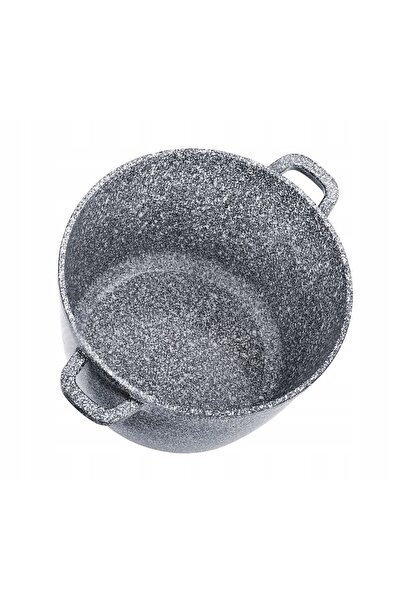 NO BRAND Oală adâncă cu strat antiaderent marmorat, 24 cm, pentru inducție și...