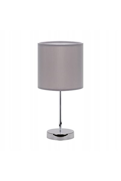 NO BRAND Lampă de masă gri, de noapte, pentru noptieră/birou, cromată elegant...