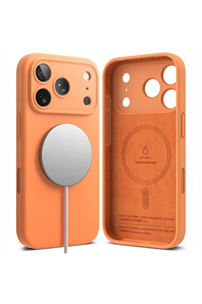 Ringke Husă magnetică din silicon MAGSAFE pentru iPhone 17 Pro Max, protecție