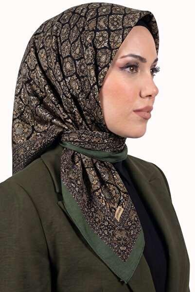 hadiora Women's Khaki Authentic Tile Patterned Stitched Writing Cotton Cheese...