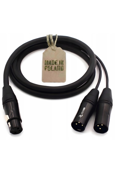 NO BRAND HEARON Pro Cablu adaptor splitter tip Y XLR mamă la 2x XLR tată 1.5m
