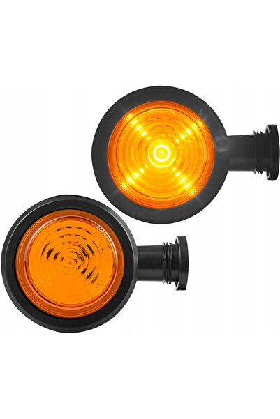 NO BRAND Semnalizator portocaliu scurt sub oglindă OLD SCHOOL LED 12V 24V