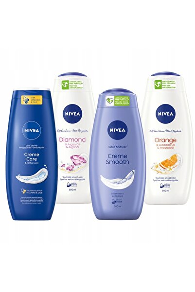 NIVEA Set gel de duș lichid pentru femei 4x500ml