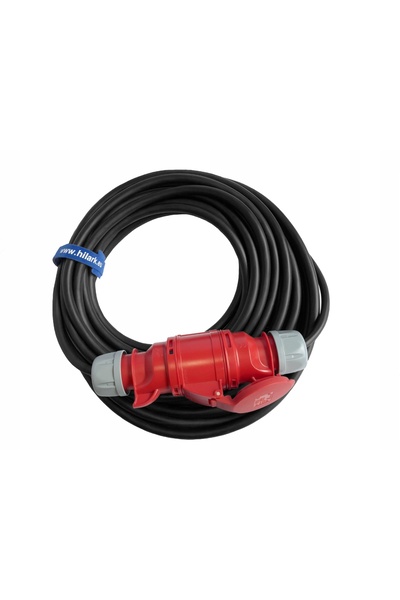 NO BRAND Cablu prelungitor rezistent IP44 din cauciuc H07RN-F 5x4 32A cu schi...
