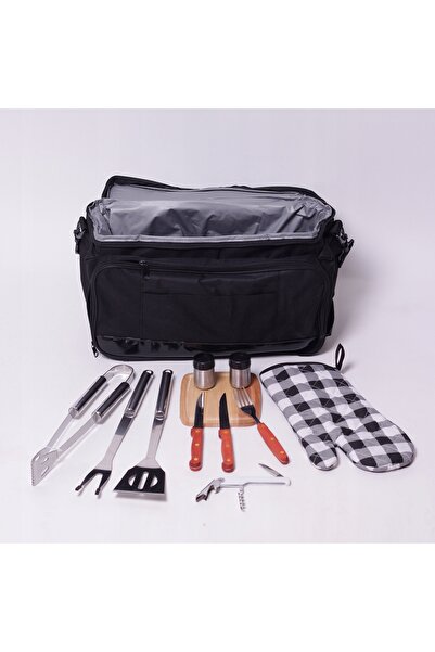 NO BRAND Geantă termoizolantă pentru picnic, set de picnic, cuțit, tocător