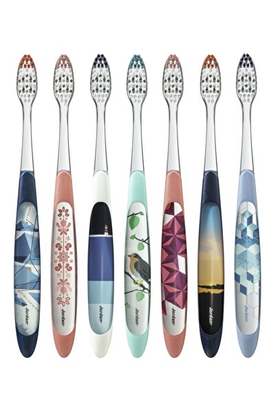NO BRAND 4x Periuțe de dinți Jordan Individual Clean Soft, pachet de 2
