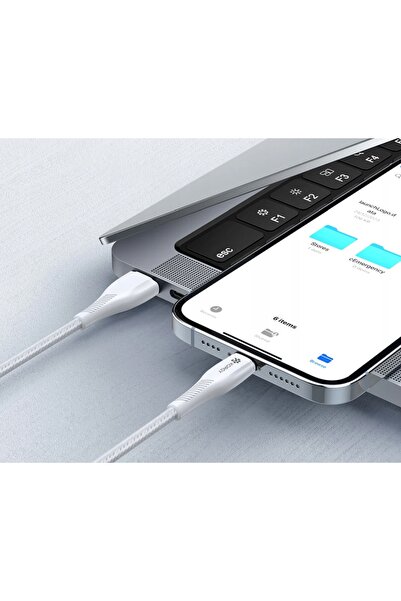 NO BRAND Cablu USB-A la Lightning Korgy ALW20 2m Încărcare rapidă 480 Mb/s Alb