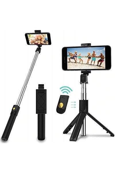 NO BRAND Selfie stick + Telecomandă wireless + Stick foto Bluetooth stabil