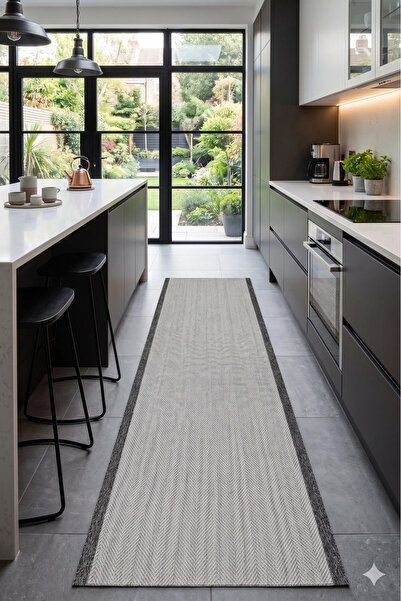 Babil Home Kaymaz Taban Sisal Kesme Halı Mutfak Koridor Hol Yolluk S908 ANTRR...