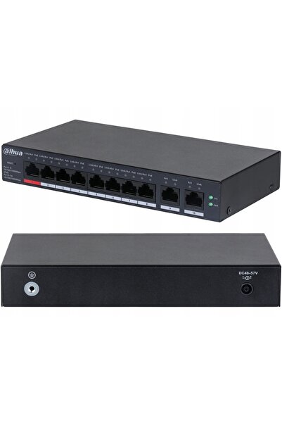 DAHUA Switch gestionat POE 8xPoE+2xUplink 10/100/1000Mbps CS4010-8GT-110