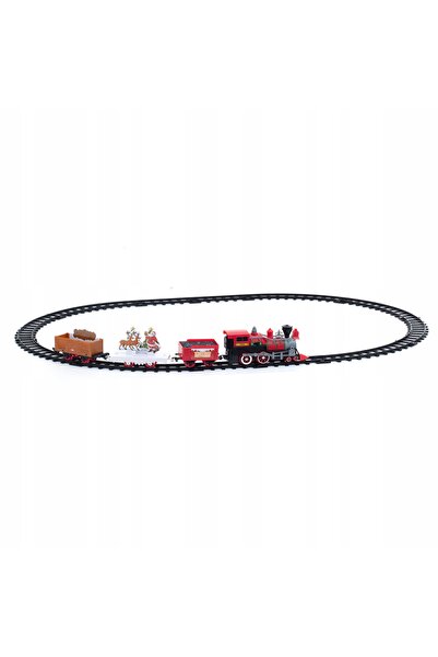 Fééric Lights and Christmas Tren electric de Crăciun din plastic, 104x74cm, a...