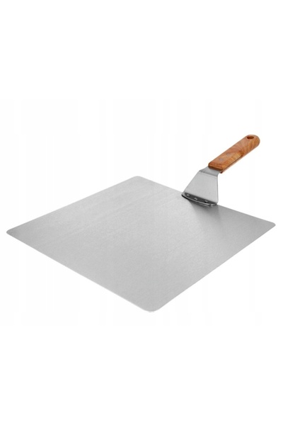 NO BRAND Paletă pentru pizza din oțel VIAGGIO 30,5 X 30,5 CM XXL + EBOOK!