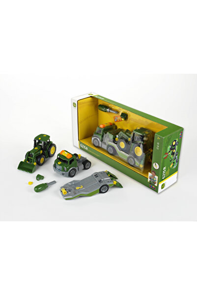 NO BRAND TRACTOR MIC JOHN DEERE ÎN CĂPĂȚÂNĂ, JUCĂRIE SET CU VEHICULE DE MANIP...