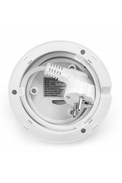 NO BRAND Fierbător electric de călătorie, funcție 2 în 1, cu pereți dubli, 0,8l