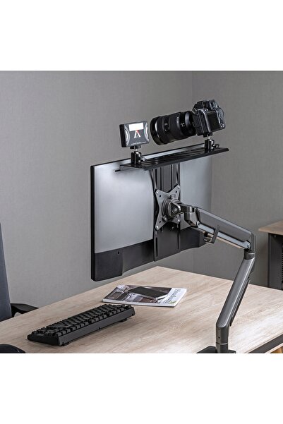 NANORS Suport monitor cu raft pentru cameră, accesorii cameră VESA 100x100 BY...