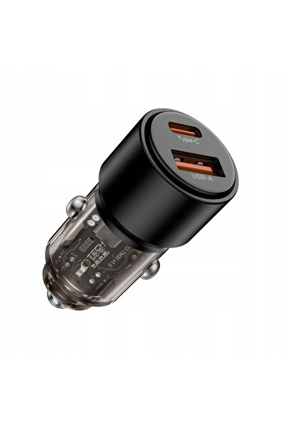 NO BRAND TECH-PROTECT CC03 ÎNCĂRCĂTOR AUTO CU 2 PORTURI PD95W QC3.0 PENTRU TE...
