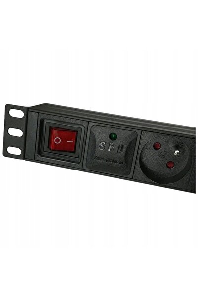 NO BRAND Prelungitor pentru rack, montabil în dulapuri rack, RACK 19 ", 8 pri...