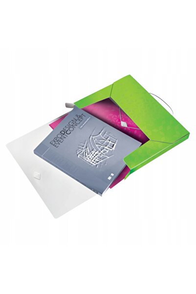 NO BRAND Dosar cu elastic LEITZ WOW 30mm verde