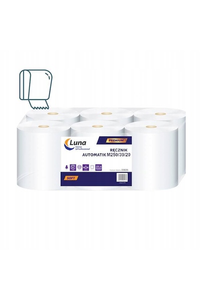 NO BRAND Rolă de prosoape automată Maxi 250m 6 bucăți