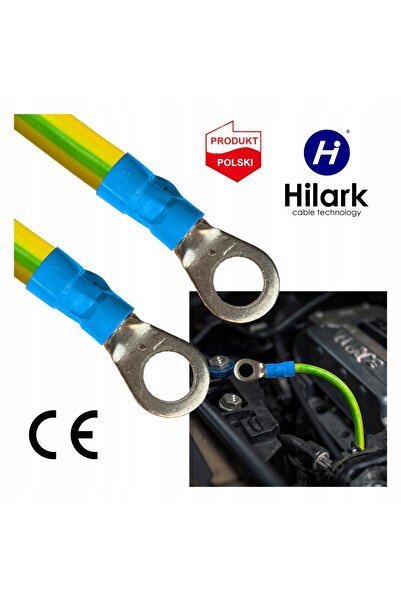 NO BRAND Cablu tip funie LGY 16mm² de împământare flexibil 12m cu ochiuri M8